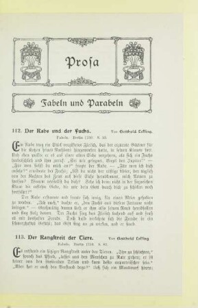 Fabeln und Parabeln