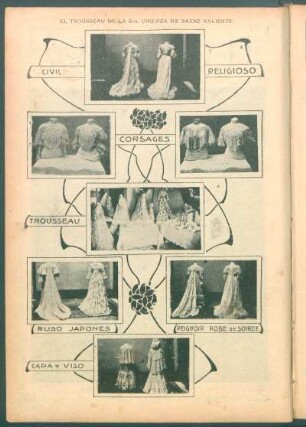 El trousseau de la sra. Urquiza de Saenz Valiente - [Ilustración]