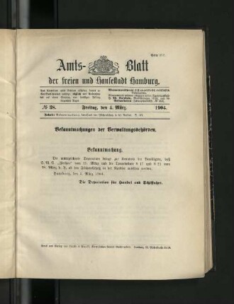 No. 38, 4. März 1904.