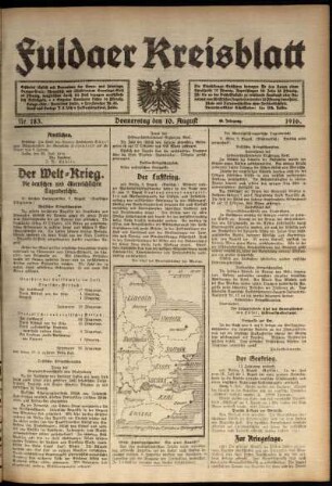 Ausgabe vom Donnerstag, den 10. August 1916.