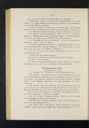 Wissenschaftlicher Abend vom 20. December 1899.