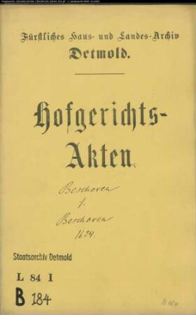 Beschoren (Beschorn, Bescharn), Johanns Witwe Margarete gegen Therese Beschoren - Schuldforderung