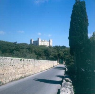 Malta. Buskett Gardens, oberhalb der Verdala Palast