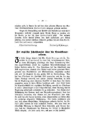 Der englische Schatzkanzler über die Grundsteuerreform