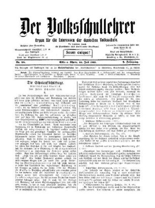 Die Schulaufsichtsfrage : Rückblick und Ausblick ; II.