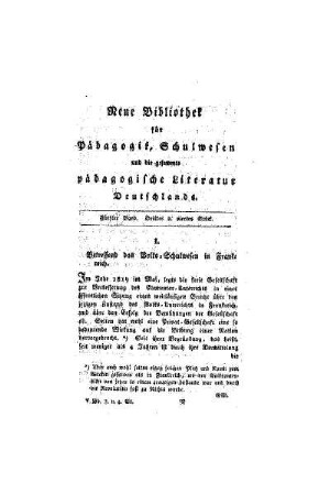 Betreffend das Volks-Schulwesen in Frankreich