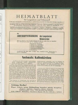 Nochmals: Kaltenkirchen