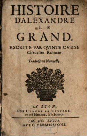 Histoire d'Alexandre le grand