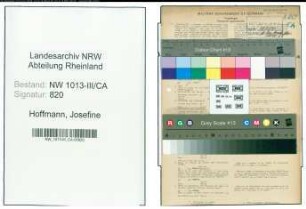 Entnazifizierung Josefine Hoffmann , geb. 31.03.1896 ()