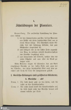 A. Schulübungen der Pionniere