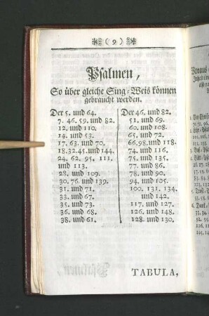 Psalmen, So über gleiche Sing-Weis können gebraucht werden.