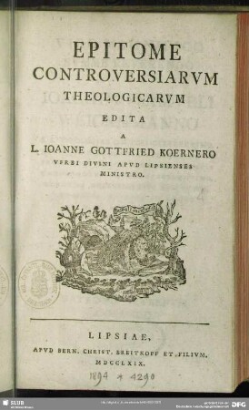 Epitome Controversiarum Theologicarum