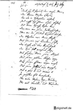 145: Brief von Johann Georg Jacobi an Johann Wilhelm Ludwig Gleim