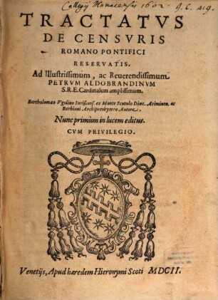 De Censuris ecclesiasticis