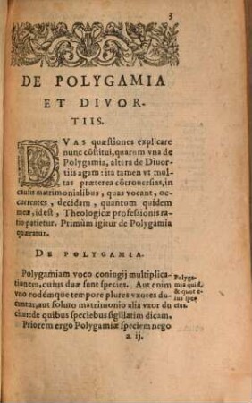 Tractatio de polygamia