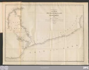 Karte der Reisen von Leo Hirsch In Süd-Arabien, Mahra-Land Und Hadramūt 1893.