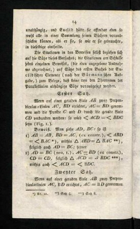 14-21, Erster Satz - Fünfter Satz