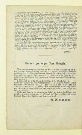 Vorwort zur bayerischen Ausgabe