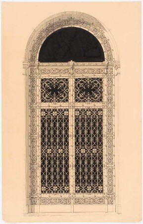 Palais Borsig (Entwurf), Berlin: Ansicht des Tores