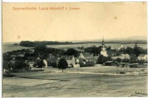 Weixdorf. Blick auf Weixdorf-Lausa