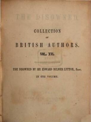 The disowned : [in one volume]