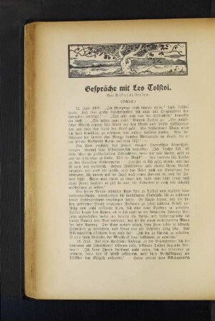 Gespräche mit Leo Tolstoi