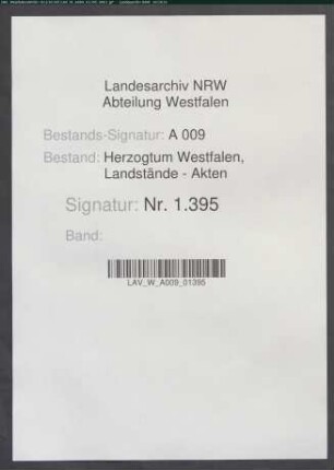 Von dem Vorsteher Caspar Bartmann beglaubigter Auszug aus dem Schatzregister von Beringhausen
