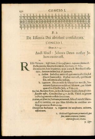 §. 3. De Essentia Dei absolute considerata.