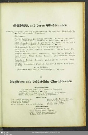 I. NSDAP und deren Gliederungen