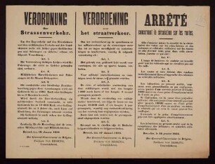 "Verordnung über Strassenverkehr"