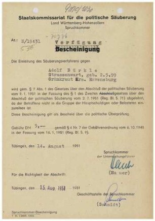 Bürkle, Adolf