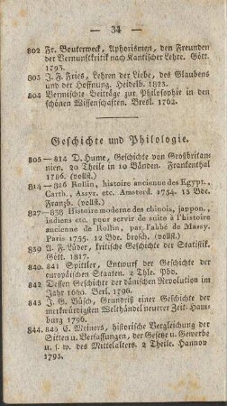 Geschichte und Philologie.