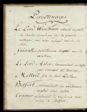 Personnages