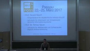 Eröffnungsveranstaltung der FOSSGIS-Konferenz 2017