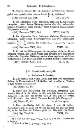 a. Aufgaben 1. Grades.