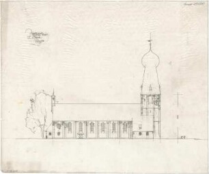 Gsaenger, Gustav; Landshut (Bayern); Kath. Kirche - Südseite (Ansicht)