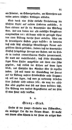§. 4. Stanz-Stad