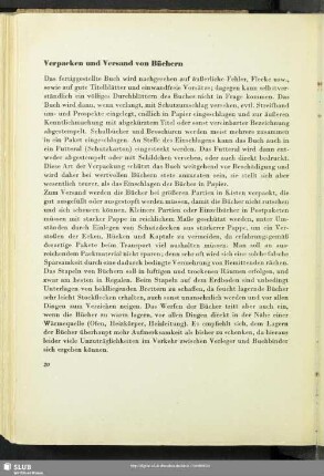 Verpacken und Versand der Bücher