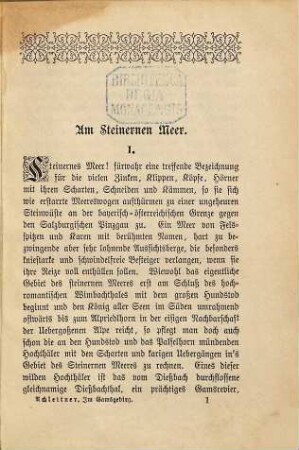 Im Gamsgebirg : neue Erzählungen aus den bayerischen und österreichischen Bergen