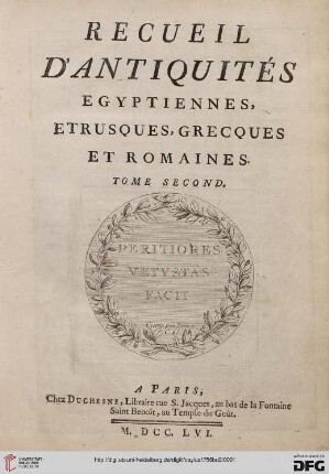 Band 2: Recueil D'Antiquités, Egyptiennes, Etrusques, Grecques Et Romaines