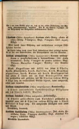 Codex der Pharmakopöen : Sammlung deutscher Bearbeitungen aller officiell eingeführter Pharmakopöen und der wichtigsten Dispensatorien, 6. Section. Südeuropäische Pharmakopöen
