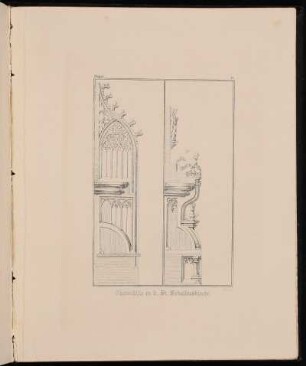Suppl. 16. Chörlein in der St. Sebalduskirche. - Sankt Sebald, Nürnberg, Erker