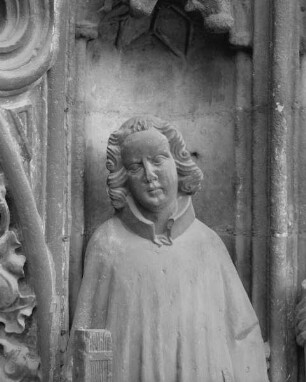 Portal mit Vorhalle — Rechtes Gewände — Heiliger Laurentius