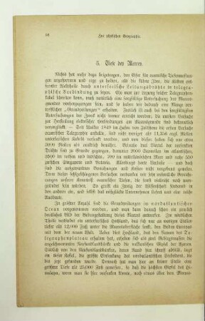5. Tiefe des Meeres