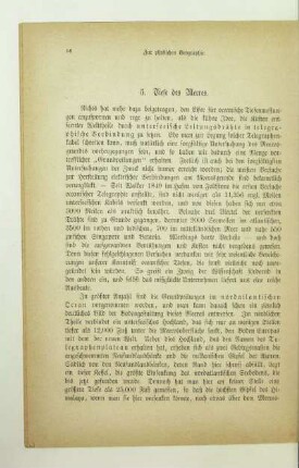 5. Tiefe des Meeres