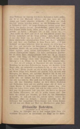 Afrikanische Nachrichten