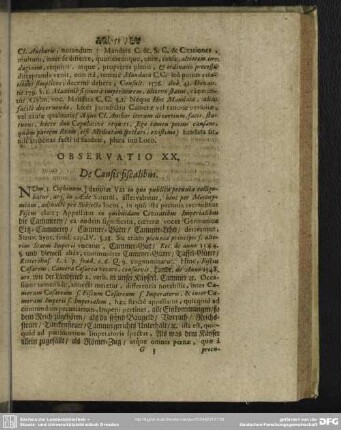 Observatio XX. De Causis fiscalibus