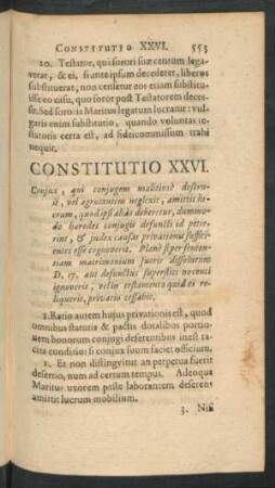Constitutio XXVI.