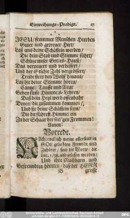 [Einweihungs-Predigt.]