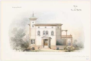 Villa Dr. Vattke, Berlin-Lichterfelde: Eingangsansicht 1:100